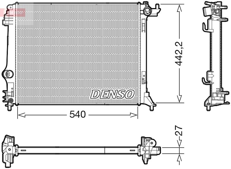 Radiator, engine cooling -