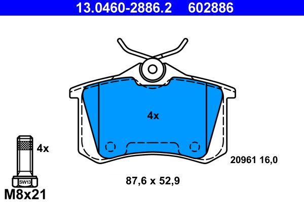 Brake Pad Set, disc brake -