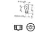 Bulb, direction indicator WY21W W3X16D AMBER