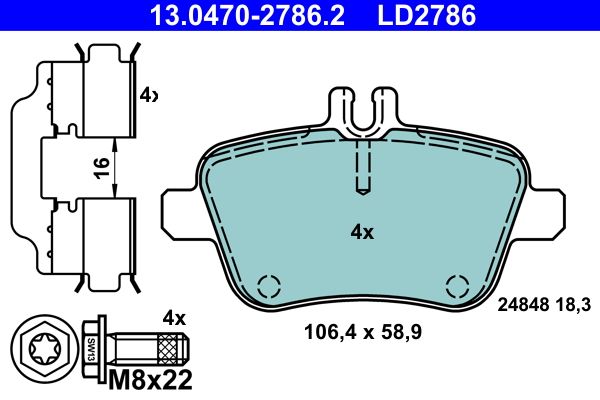 Brake Pad Set, disc brake -