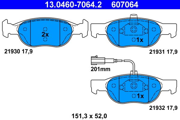 Brake Pad Set, disc brake -