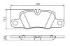 Brake Pad Set, disc brake PANAMERA, 911 Targa (991)