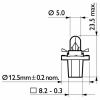Bulb, instrument lighting 2W BAX8,5D Green