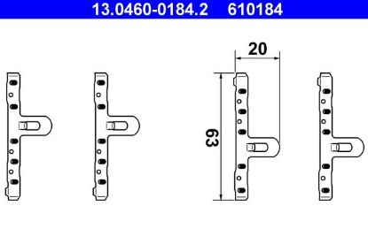 Accessory Kit, disc brake pad -