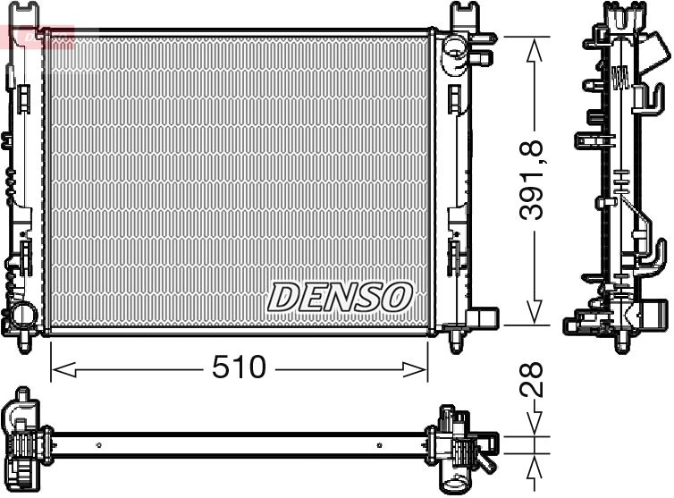Radiator, engine cooling -