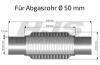 Flex Hose, exhaust system 50x340mm keevitatud otstega