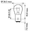Bulb, direction indicator P21/5W BAY15D