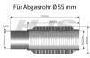 Flex Hose, exhaust system 55x272mm keevitatud otsaga