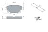 Brake Pad Set, disc brake FORD - 1 371 454