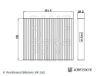 Filter, cabin air TOYOTA 87139-0H010