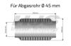 Flex Hose, exhaust system 45x250mm soft flex