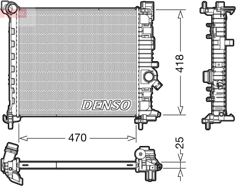 Radiator, engine cooling -