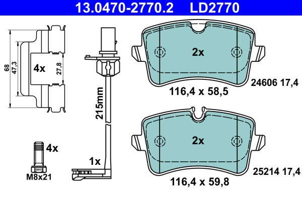 Brake Pad Set, disc brake -