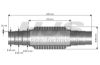 Flexible Pipe, exhaust system 48/50/55x400mm astmega keevitatud otstega