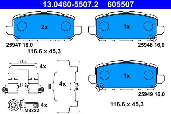 Brake Pad Set, disc brake -
