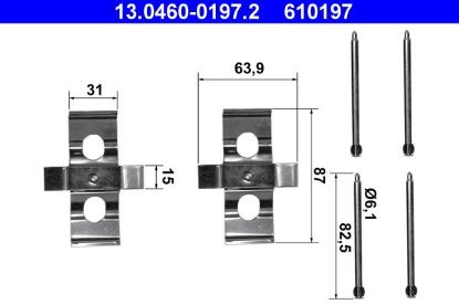 Accessory Kit, disc brake pad -