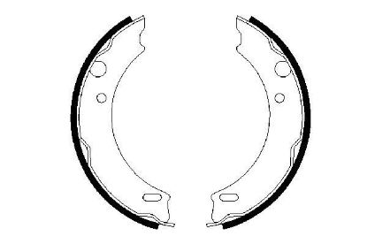Brake Shoe Set, parking brake 960 II (964), 940 II Kombi (945)
