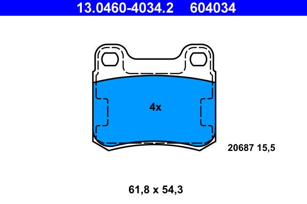 Brake Pad Set, disc brake -