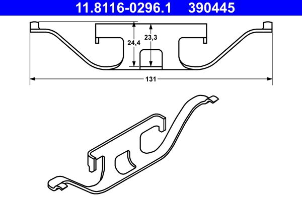 Spring, brake caliper -