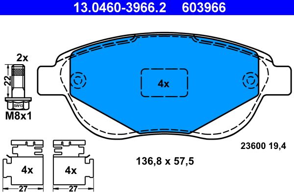 Brake Pad Set, disc brake -