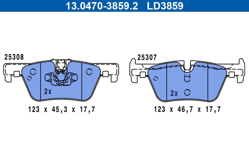 Brake Pad Set, disc brake -