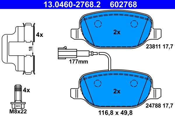 Brake Pad Set, disc brake -