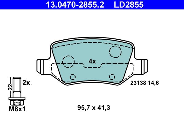 Brake Pad Set, disc brake - Brake Pad Set, disc brake -