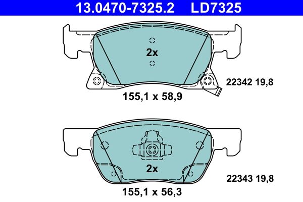 Brake Pad Set, disc brake - Brake Pad Set, disc brake -