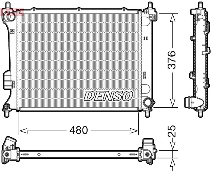 Radiator, engine cooling -