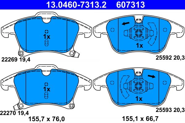 Brake Pad Set, disc brake -