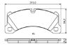 Brake Pad Set, disc brake VAG - 7P0 698 151 C