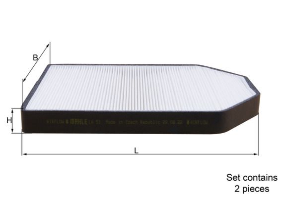 Filter, cabin air A8 (4D2, 4D8) - 4D0898438A  komp.2tk.