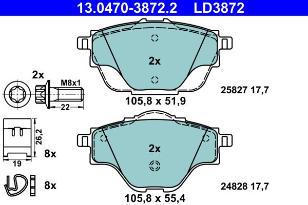 Brake Pad Set, disc brake -