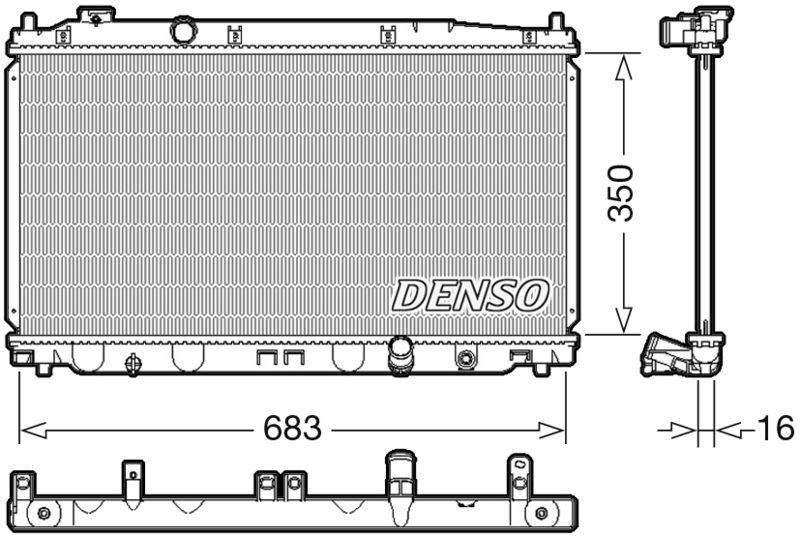 Radiator, engine cooling -