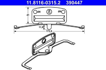 Spring, brake caliper -