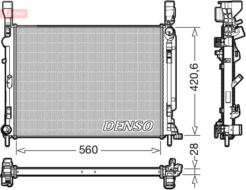 Radiator, engine cooling -