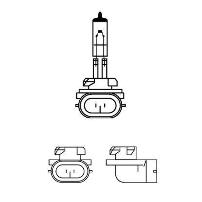 Bulb, front fog light H27W/2 27W PGJ13