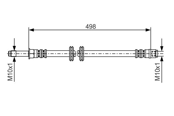 Brake Hose Mercedes-Benz - 639 428 08 35