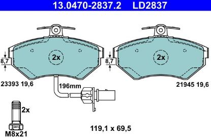 Brake Pad Set, disc brake -