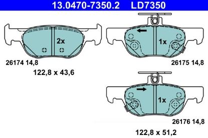 Brake Pad Set, disc brake -