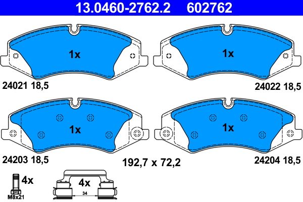 Brake Pad Set, disc brake -