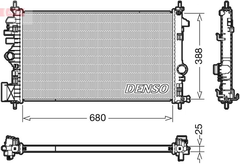 Radiator, engine cooling -