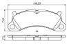 Brake Pad Set, disc brake PORSCHE - 991 351 949 02