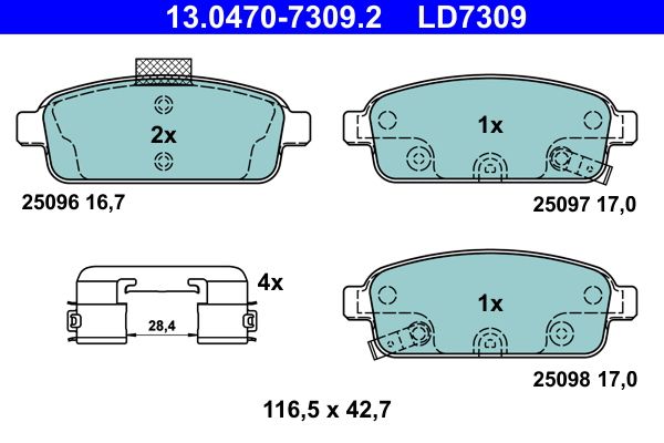 Brake Pad Set, disc brake -