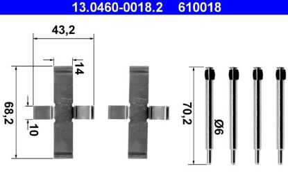 Accessory Kit, disc brake pad -