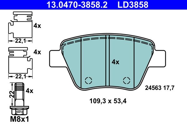 Brake Pad Set, disc brake -