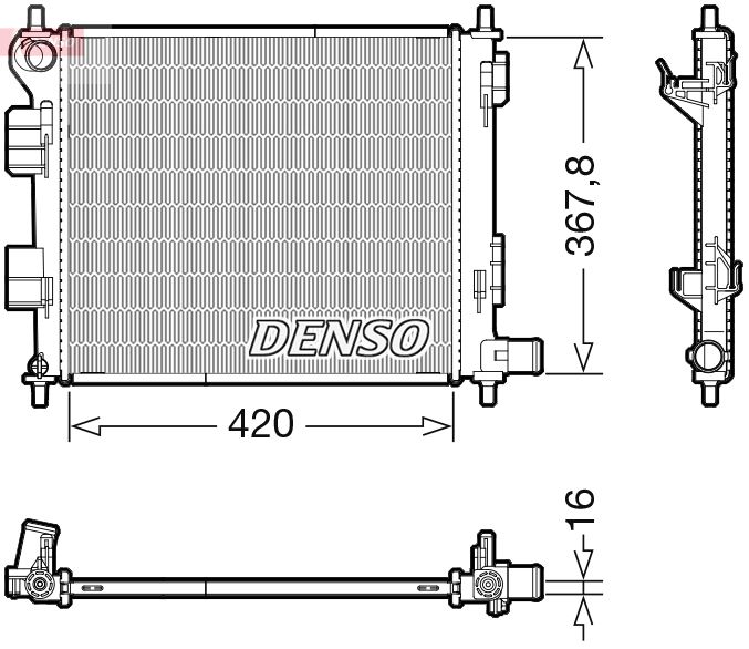 Radiator, engine cooling -