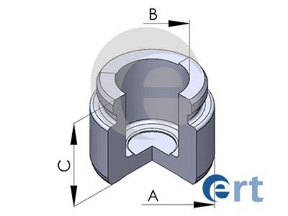 Piston, brake caliper -