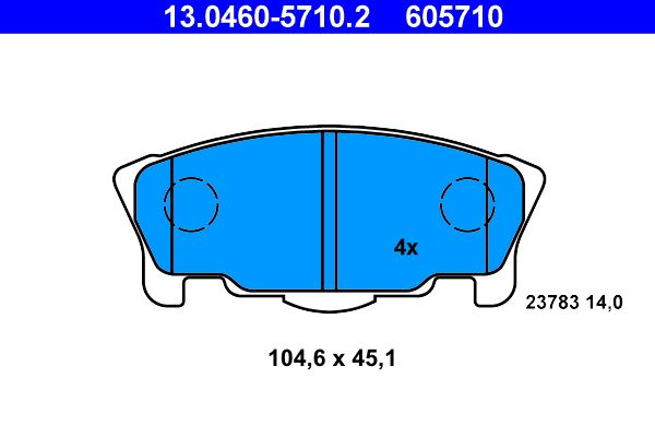 Brake Pad Set, disc brake - Brake Pad Set, disc brake -