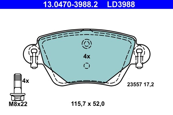 Brake Pad Set, disc brake - Brake Pad Set, disc brake -